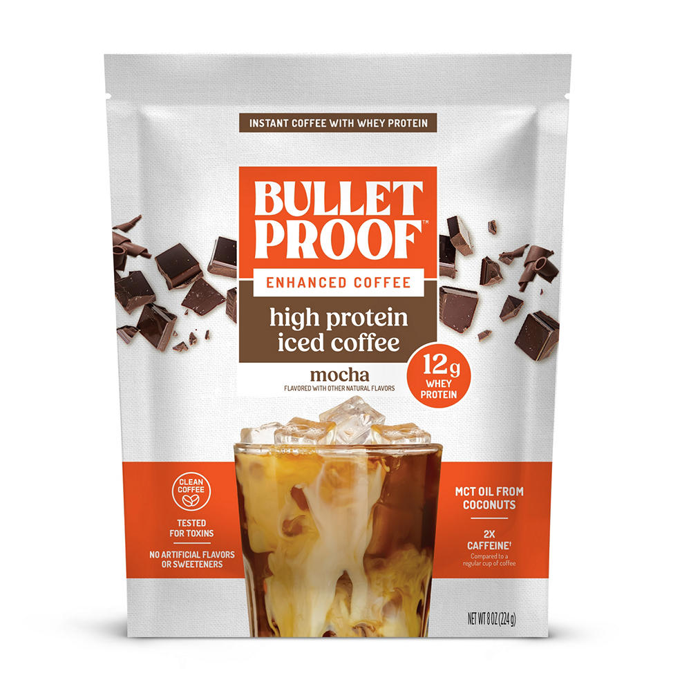 Bulletproof Mocha High Protein Instant Iced Coffee, 8 oz