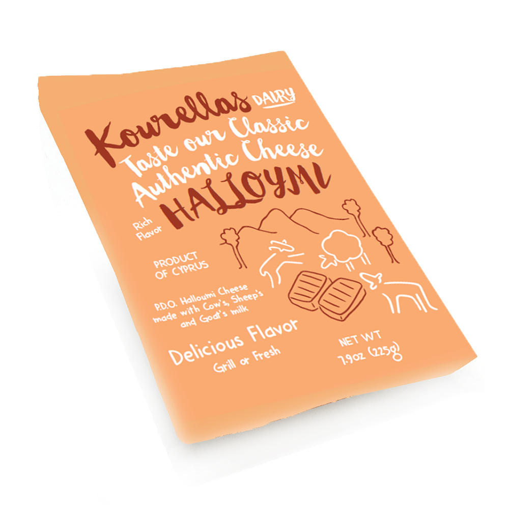 Kourellas Halloumi Cheese, 7.9 oz