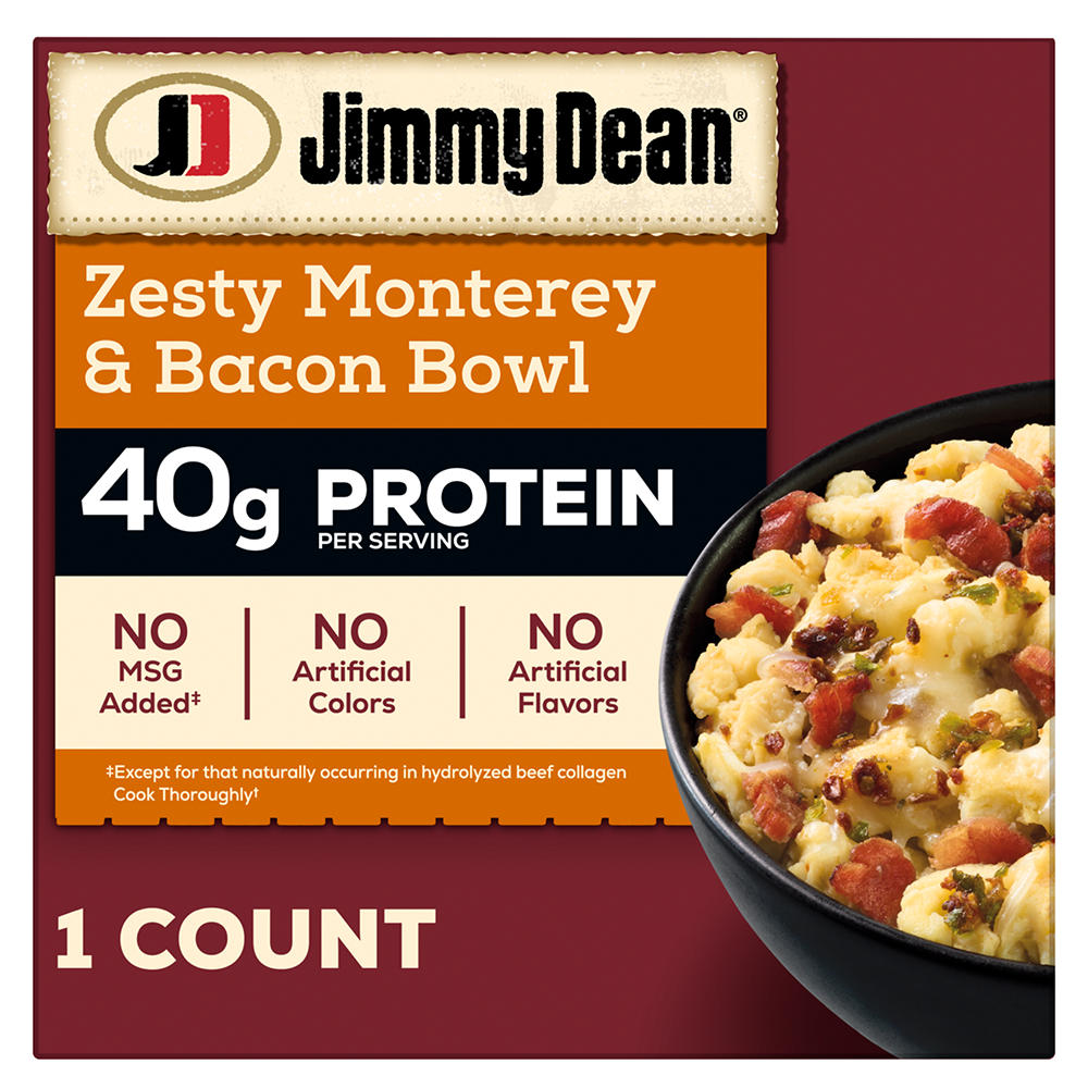 Jimmy Dean Zesty Monterey & Bacon 40g Protein Breakfast Bowl, 7.25 oz