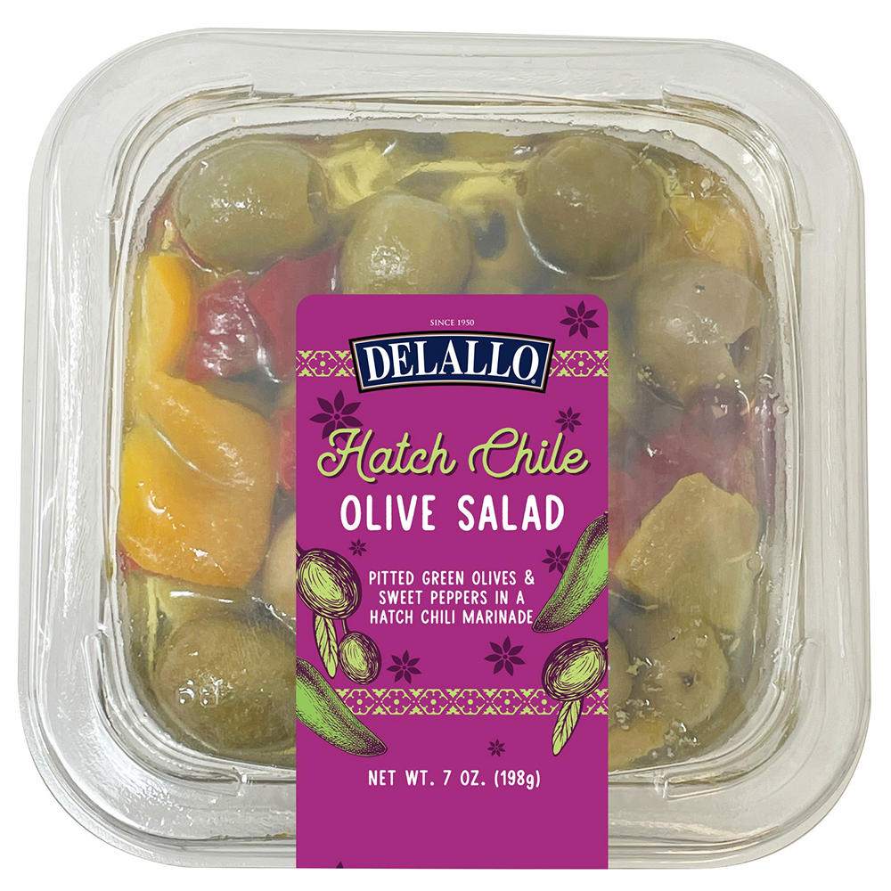 Delallo Hatch Chile Pepper & Olive Salad, 7 oz