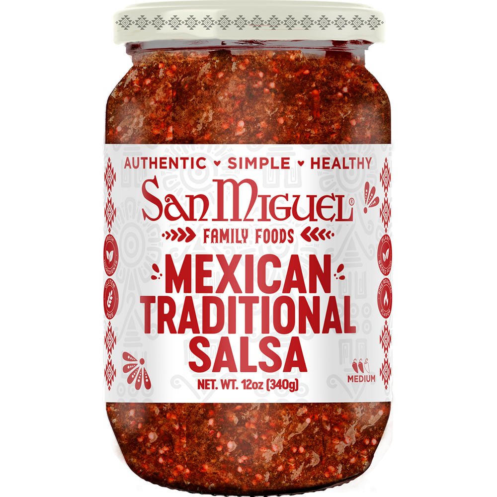 San Miguel Mexican Traditional Salsa - Medium, 12 oz