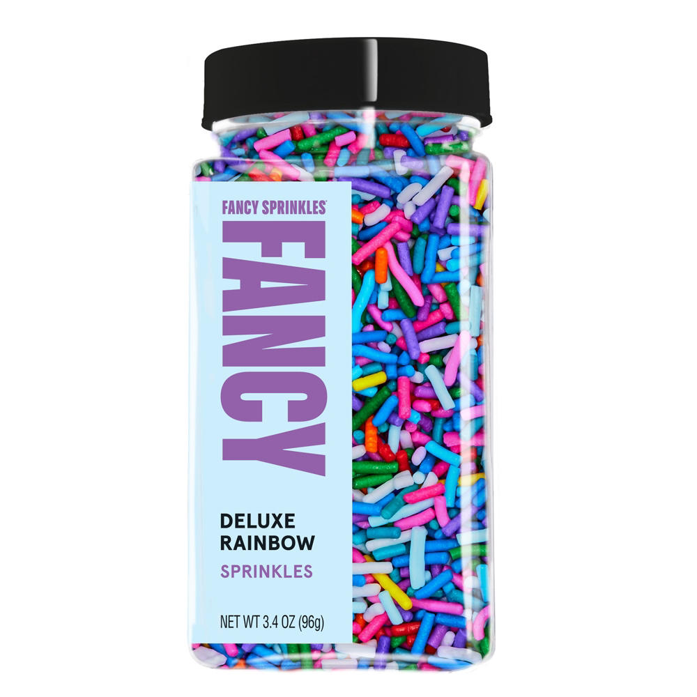 Fancy Sprinkles Deluxe Rainbow Sprinkles, 3.4 oz