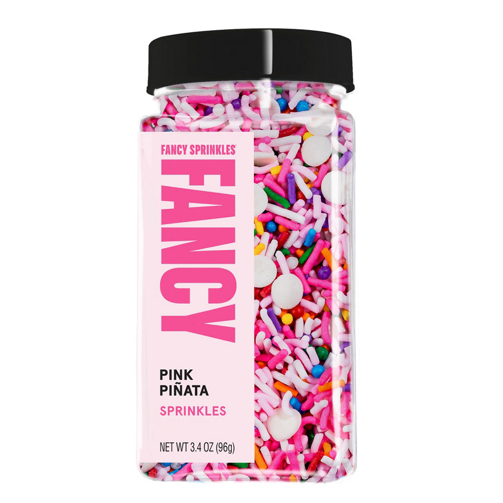 Fancy Sprinkles Pink Piñata Sprinkles, 3.4 oz