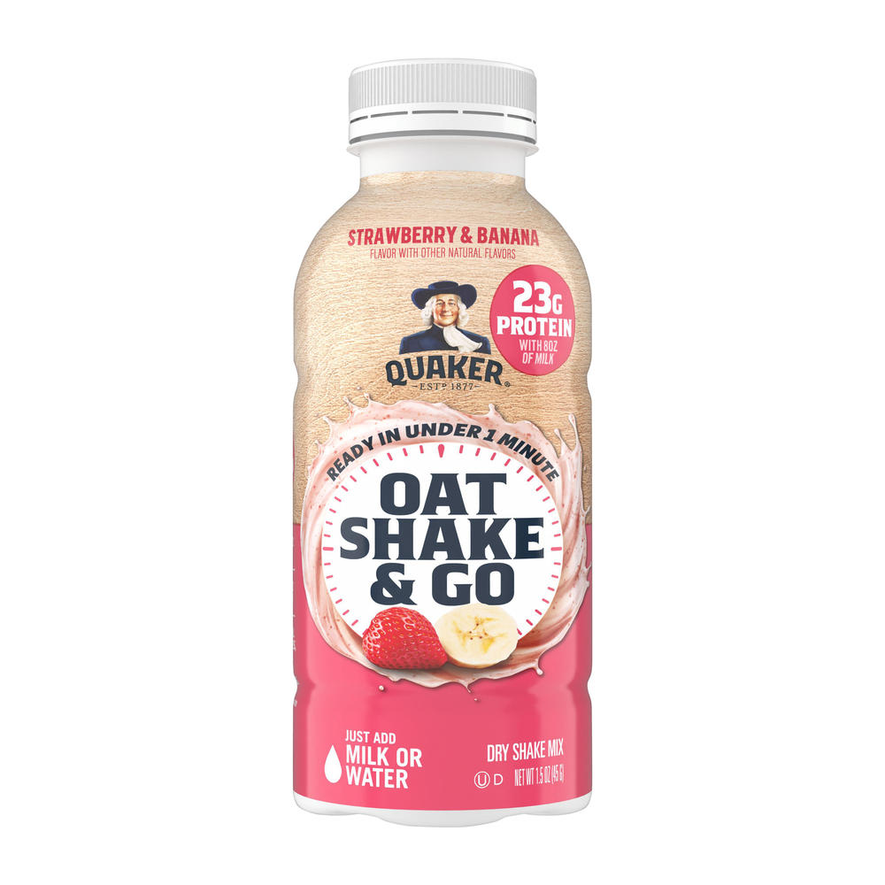 Quaker Oat Shake & Go - Strawberry & Banana, 1.5 oz