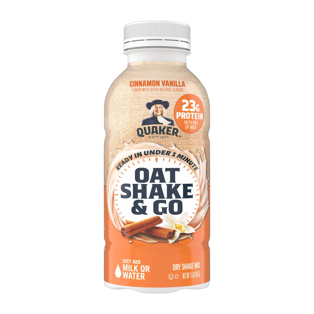 Quaker Oat Shake & Go - Cinnamon Vanilla, 1.5 oz