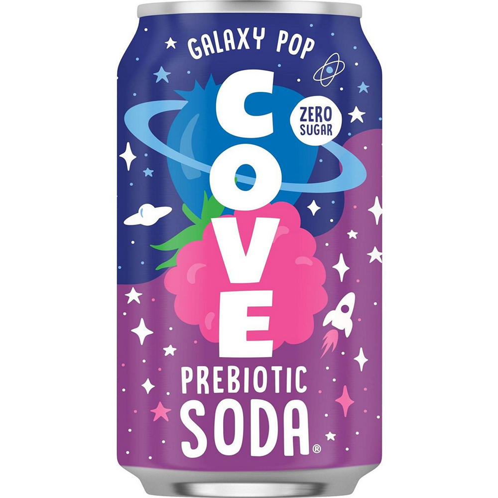 Cove Zero Sugar Prebiotic Soda - Galaxy Pop, 12 oz