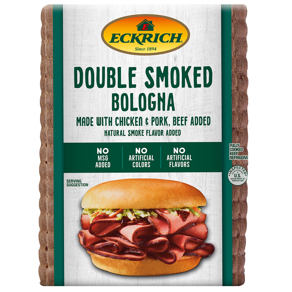 Eckrich Double Smoked Bologna, Custom Sliced, lb