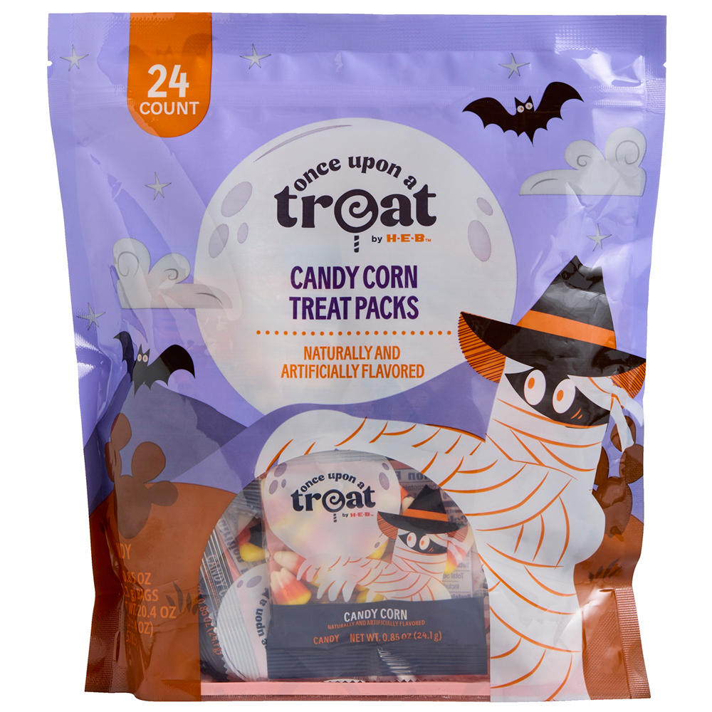 Once Upon a Treat by H-E-B Candy Corn Halloween Treat Packs, 24 ct