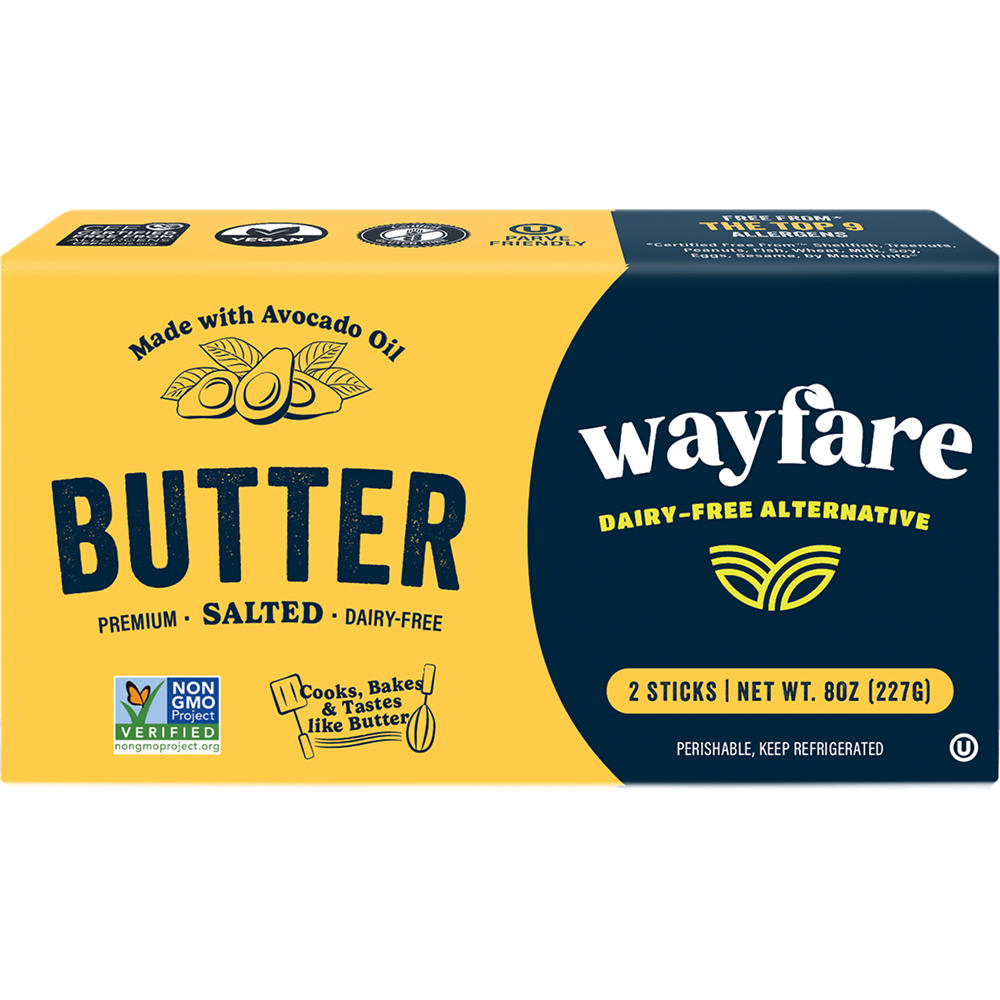 Wayfare Dairy Free Salted Plant Butter Sticks, 2 ct