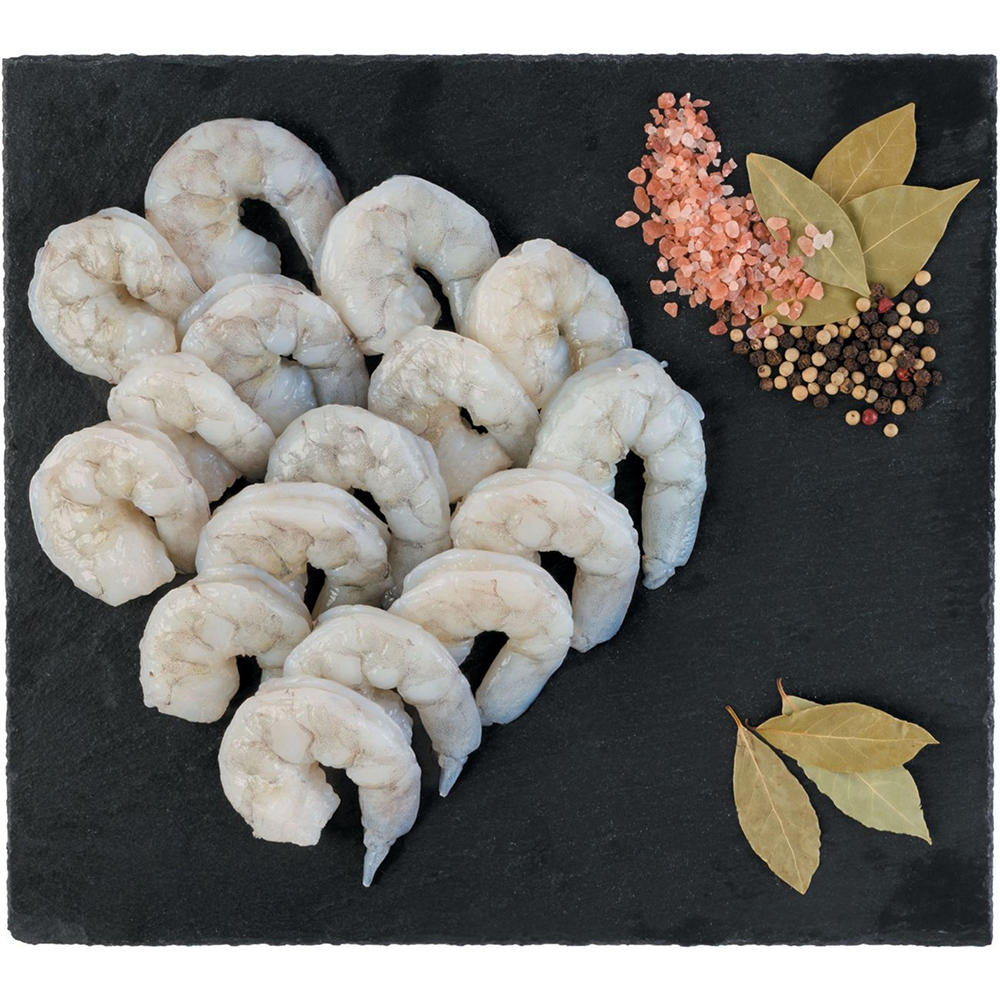H-E-B Fish Market Peeled & Deveined Tail-Off Raw White Shrimp, 13 - 15 ct/lb, lb