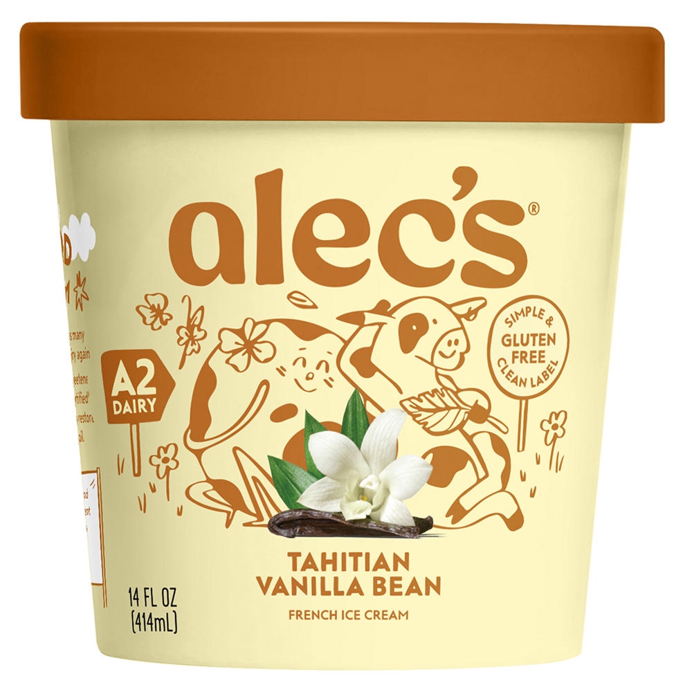 Alec's Tahitian Vanilla Bean French Ice Cream, 14 oz