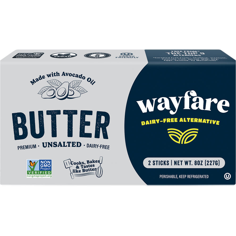 Wayfare Unsalted Dairy Free Plant Butter, 8 oz