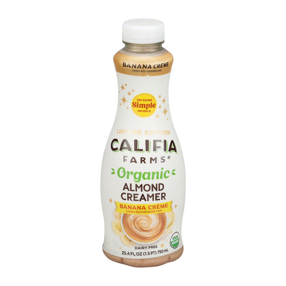 Califia Farms Organic Coffee Creamer - Banana Creme, 25.4 oz