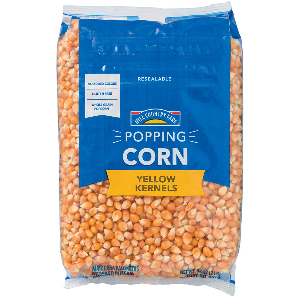 Hill Country Fare Popping Corn Yellow Popcorn Kernels, 32 oz