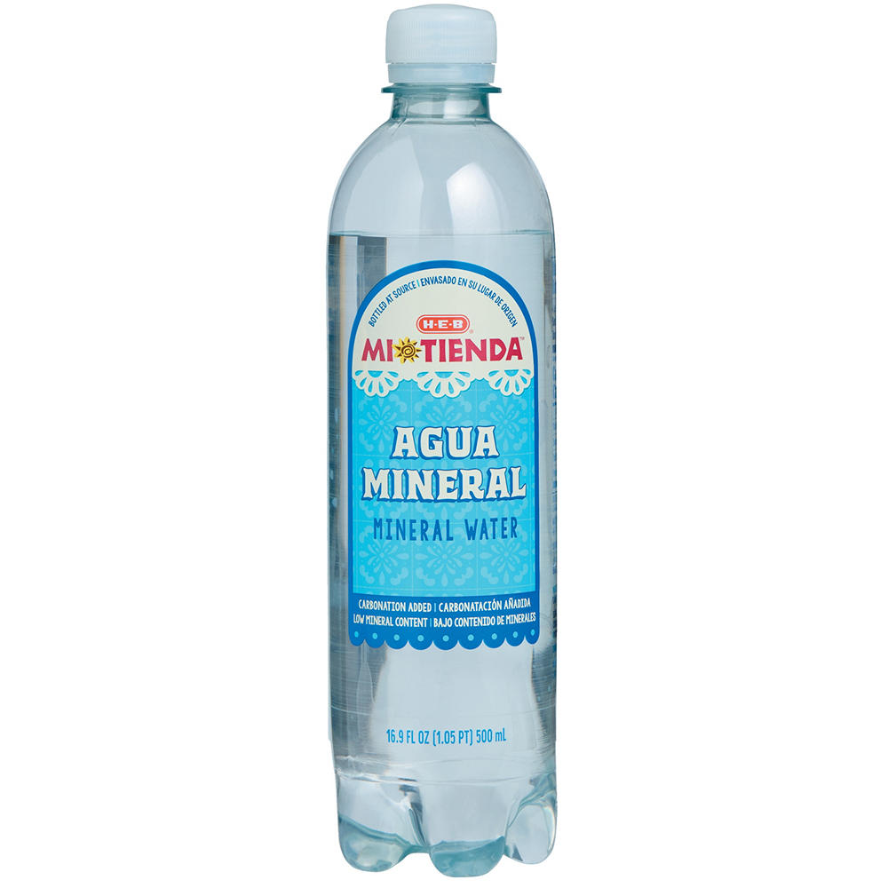 H-E-B Mi Tienda Agua Mineral Water, 16.9 oz