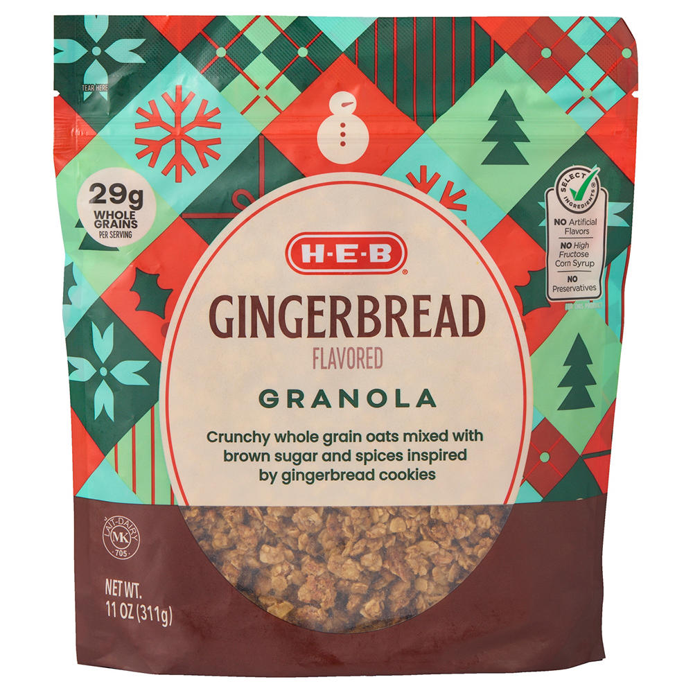 H-E-B Gingerbread Granola , 11 oz