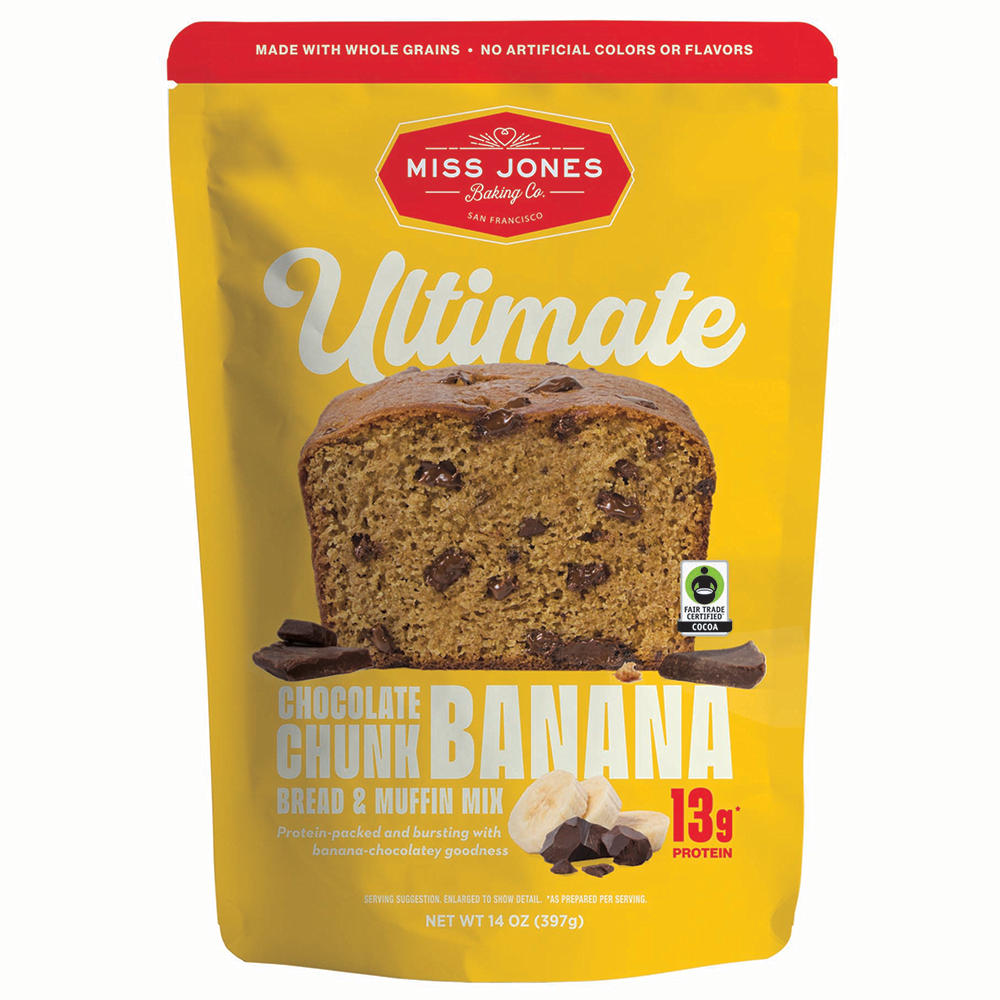 Miss Jones Ultimate Chocolate Chunk Banana Bread & Muffin Mix, 14 oz