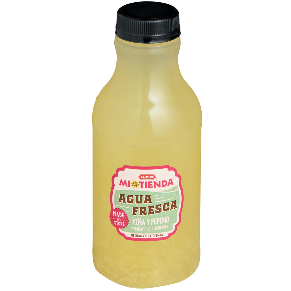 H-E-B Mi Tienda Agua Fresca -  Pineapple Cucumber, 16 fl oz