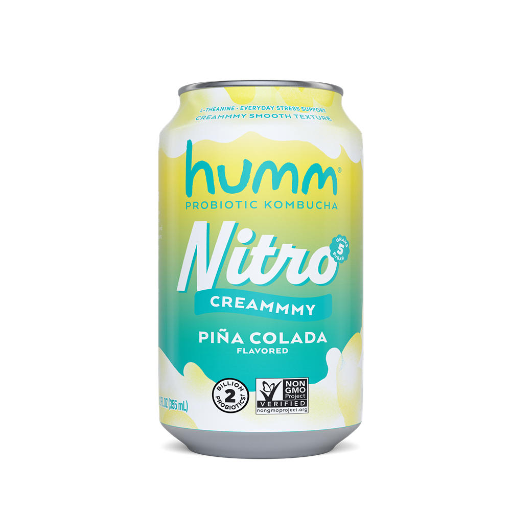 Humm Kombucha Nitro Creammmy Pina Colada, 12 oz