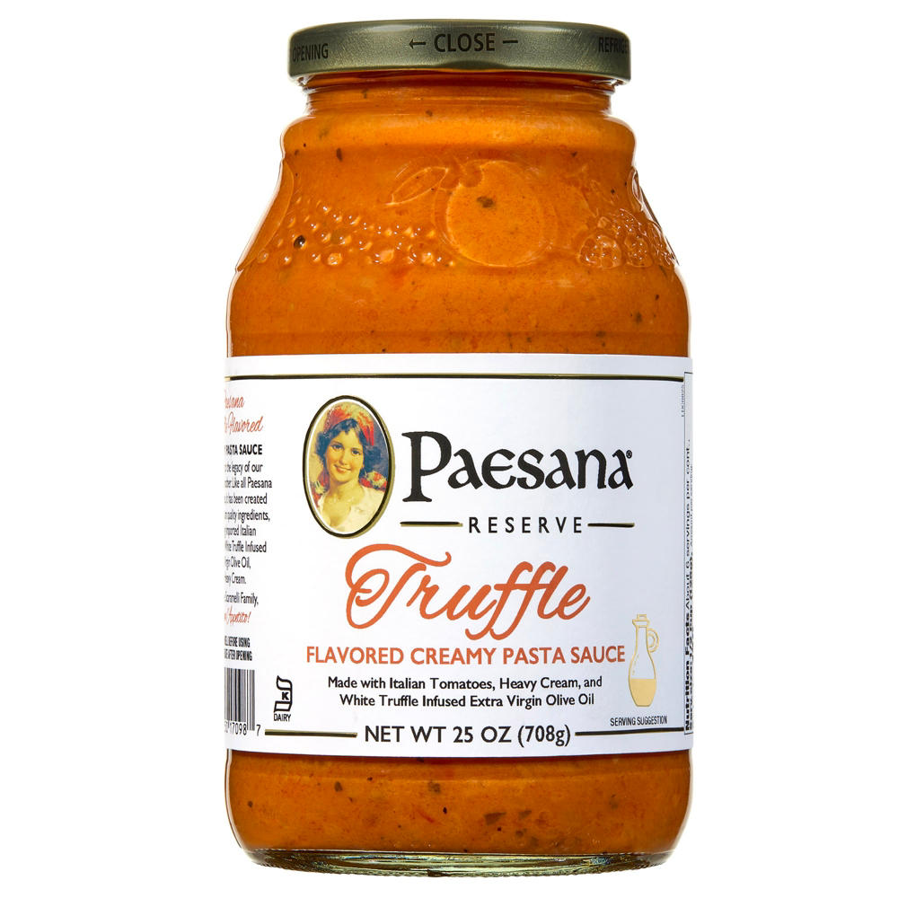 Paesana Reserve Truffle Flavored Creamy Pasta Sauce, 25 oz