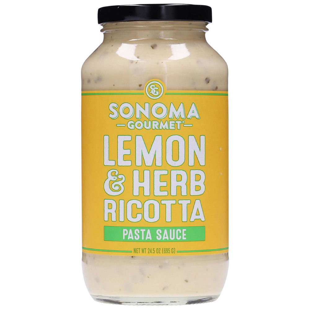 Sonoma Gourmet Lemon & Herb Ricotta Pasta Sauce, 24.5 oz