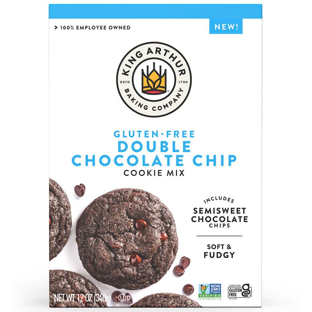 King Arthur Gluten-Free Double Chocolate Chip Cookie Mix, 12 oz