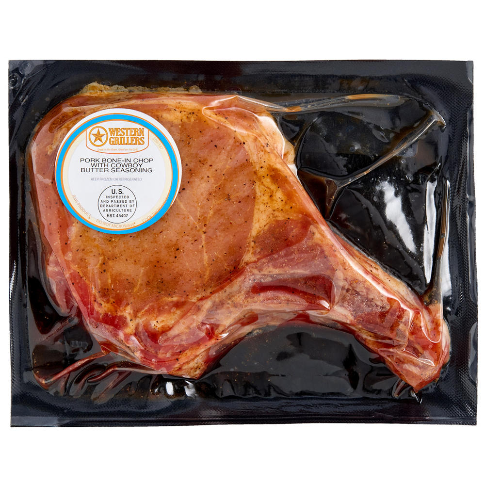 Western Grillers Bone-In Pork Chop - Cowboy Butter, Avg. 0.6 lb