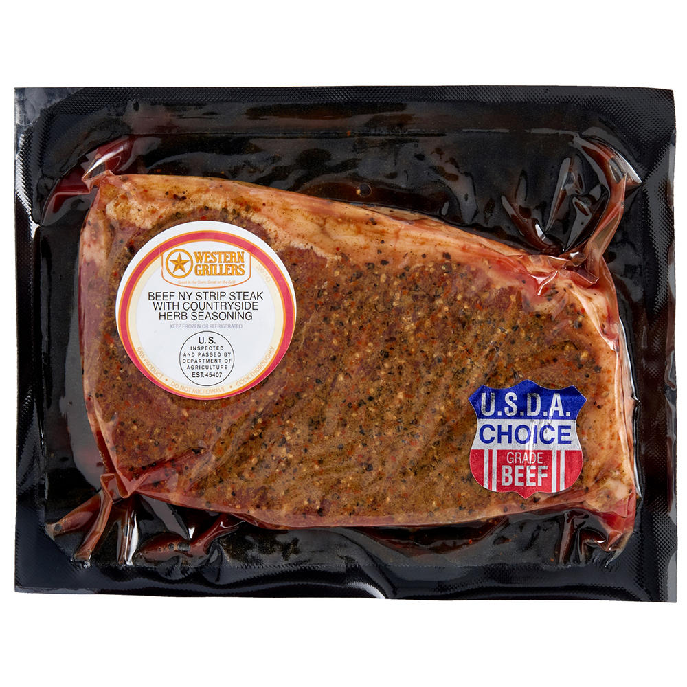 Western Grillers New York Strip - Countryside Herb, Avg. 0.65 lb