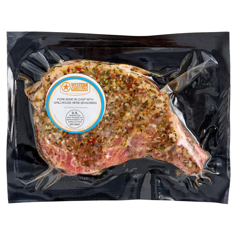 Western Grillers Bone-In Pork Chop - Grill House Herb, Avg. 0.6 lb