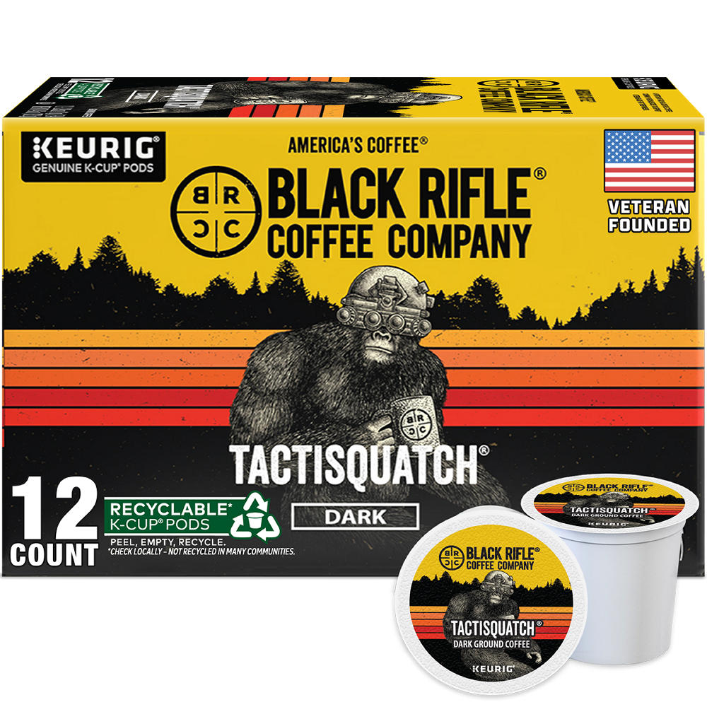Black Rifle Coffee Company Tactisquatch Dark Roast Single Serve Coffee Pods, 12 ct
