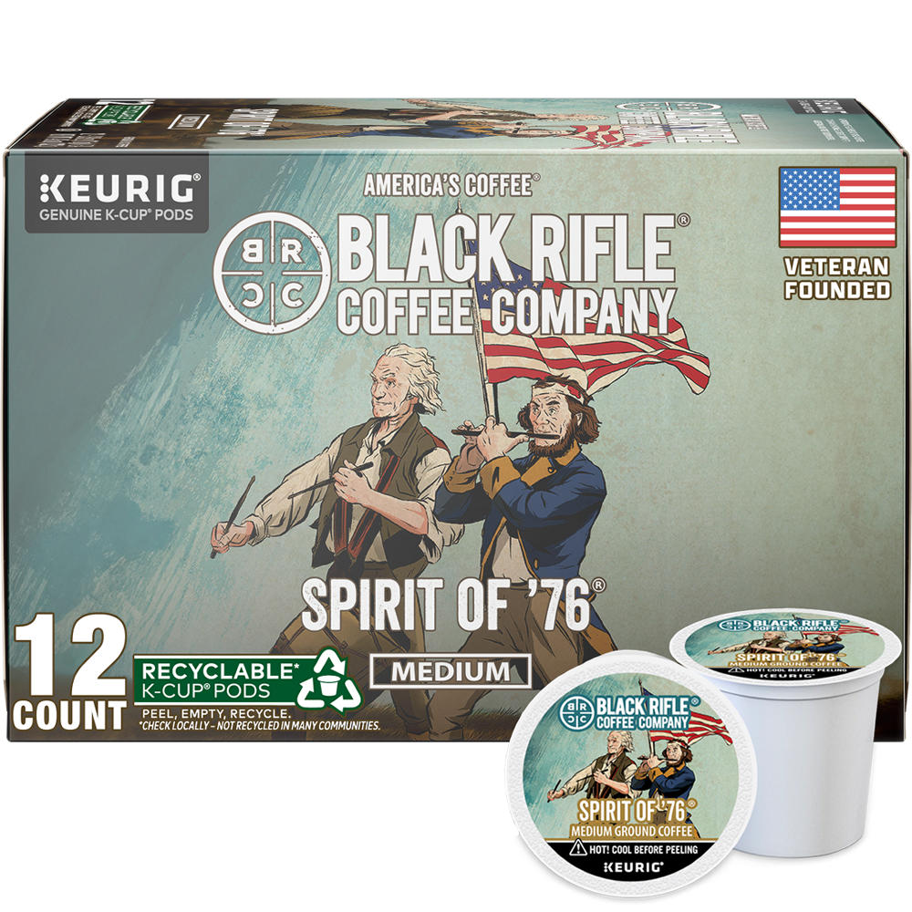 Black Rifle Coffee Company Spirit of '76 Medium Roast Single Serve Coffee Pods, 12 ct