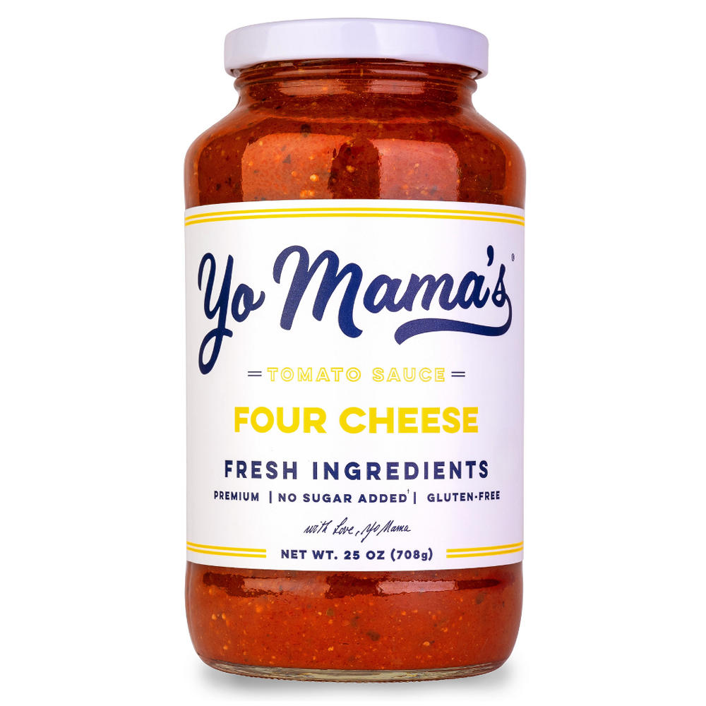 Yo Mama's Four Cheese Tomato Sauce, 25 oz