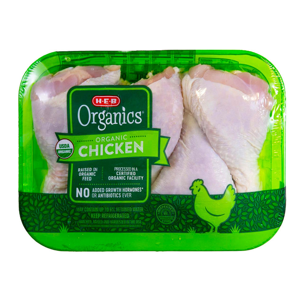 H-E-B Organics Fresh Chicken Drumsticks, Avg. 1.7 lbs