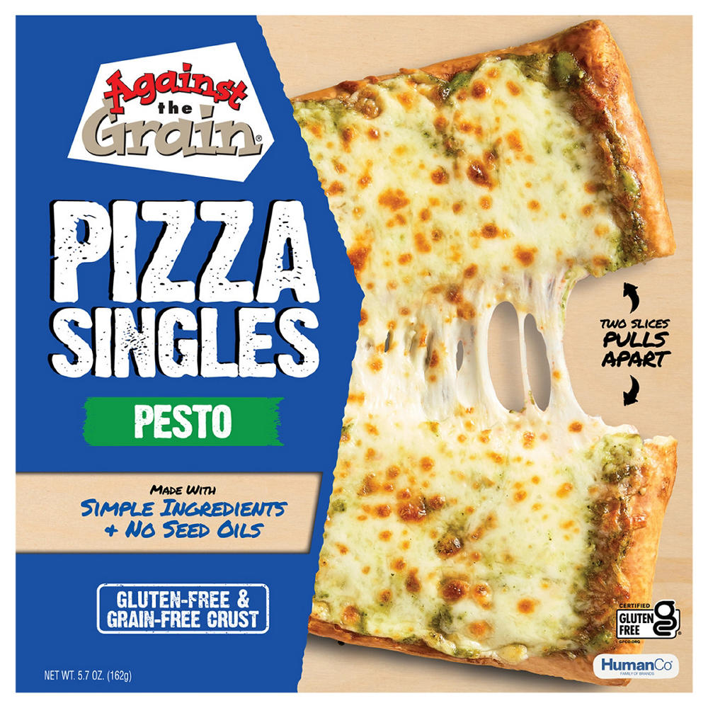 Against the Grain Pesto Frozen Pizza Single, 5.7 oz
