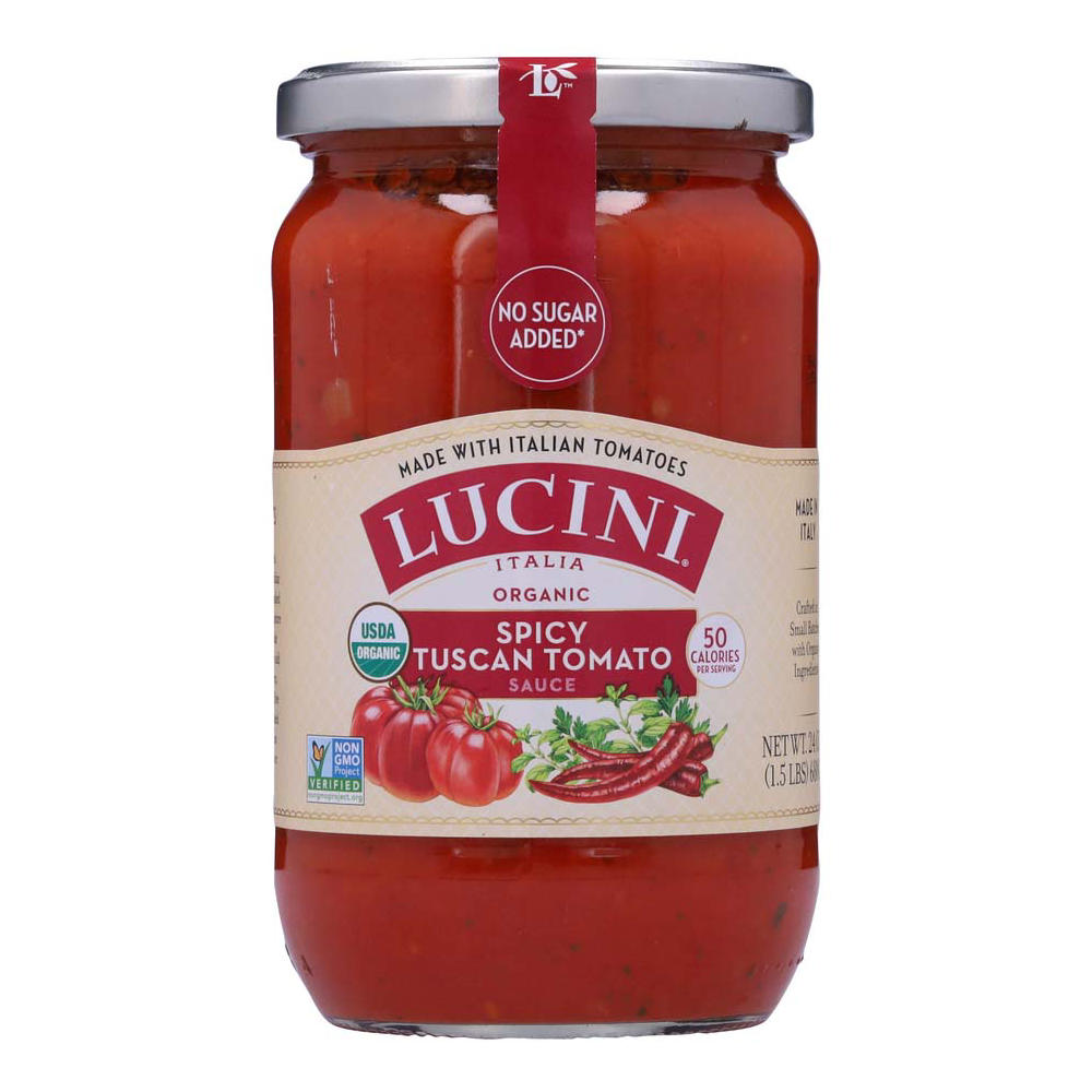 Lucini Italia Organic Spicy Tuscan Tomato Sauce, 24 oz
