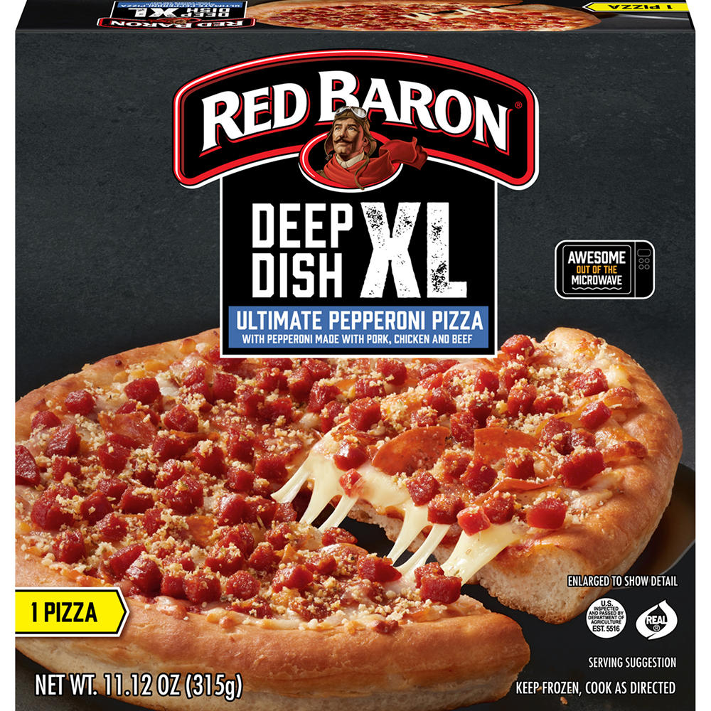 Red Baron Deep Dish XL Ultimate Pepperoni Pizza, 11.12 oz