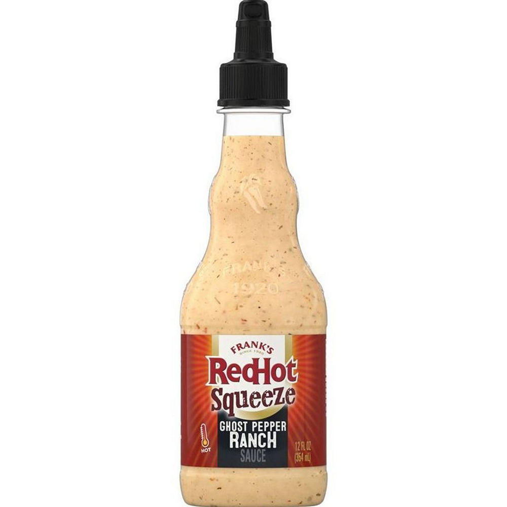 Frank's RedHot Squeeze Ghost Pepper Ranch Sauce, 12 oz
