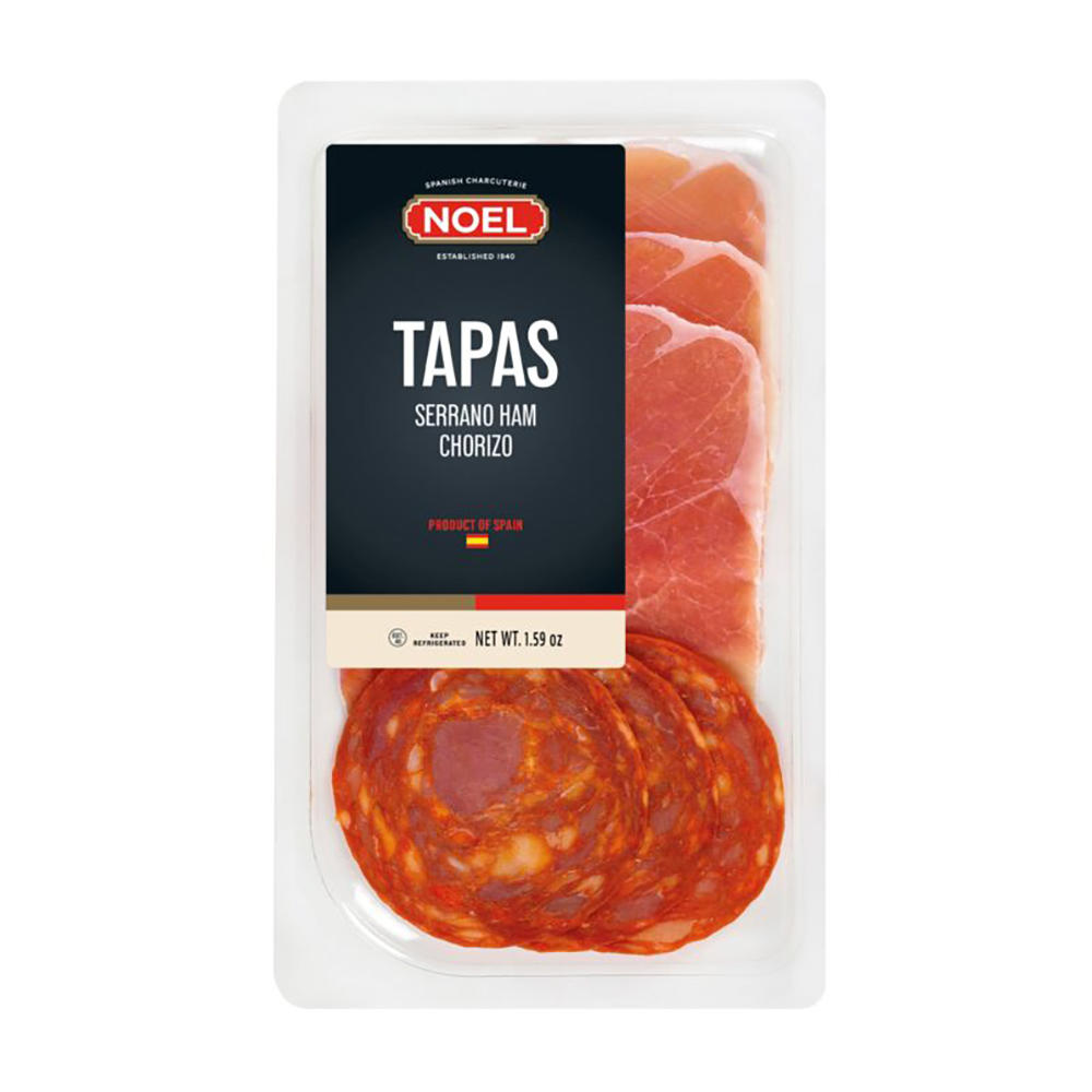 Noel Spanish Tapas - Serrano Ham & Chorizo, 1.59 oz