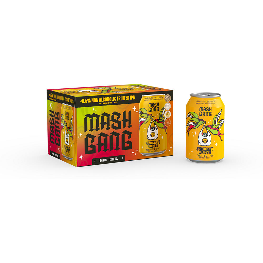 Mash Gang Non-Alcoholic Journey Juice 6 pk Cans, 12 oz