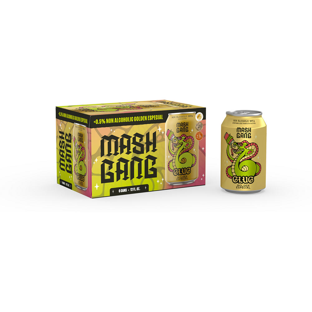 Mash Gang Non-Alcoholic Glug Golden Especial 6 pk Cans, 12 oz