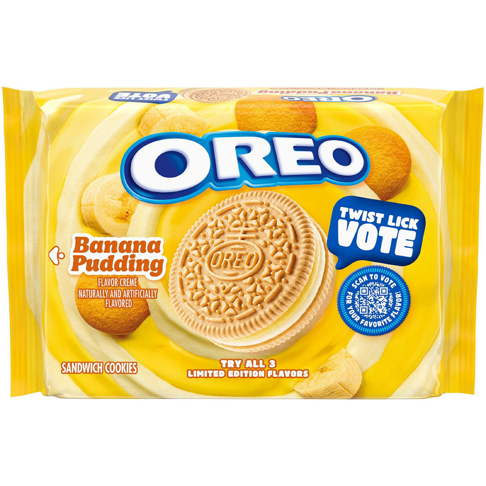 OREO Limited Edition Banana Pudding Sandwich Cookies, 10.68 oz