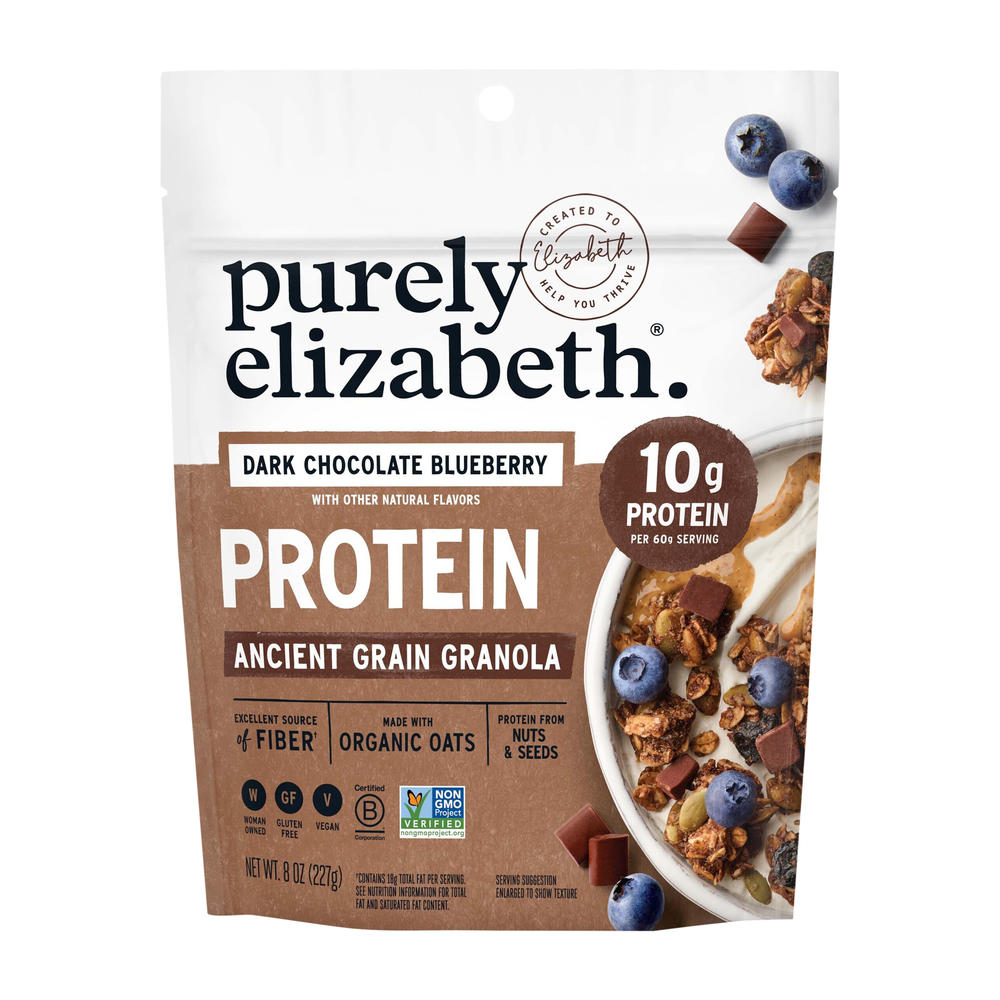 Purely Elizabeth Dark Chocolate Blueberry Protein Granola, 8 oz