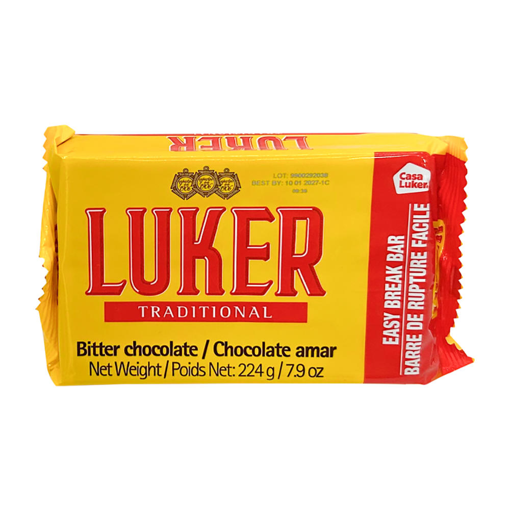 Luker Traditional Bitter Hot Chocolate Bar, 7.9 oz