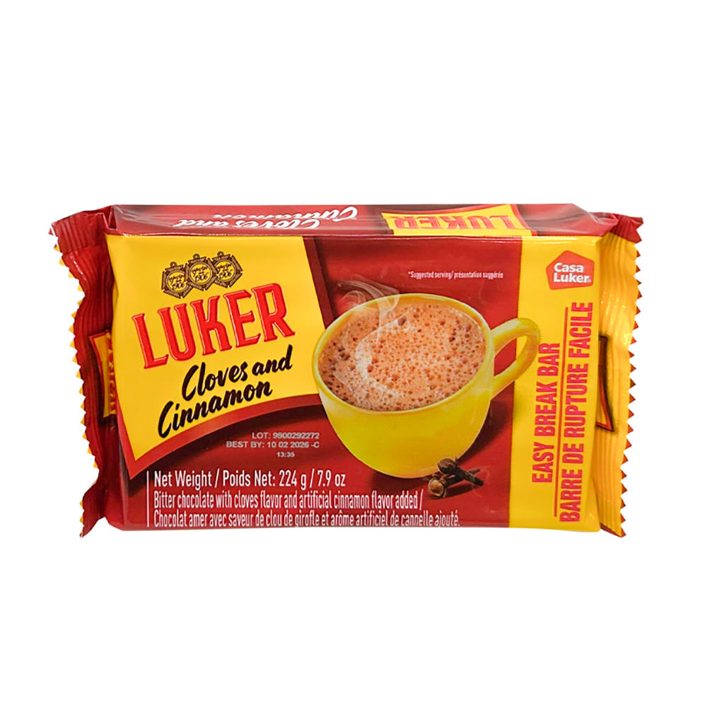 Luker Cloves & Cinnamon Hot Chocolate Easy Break Bar, 7.9 oz