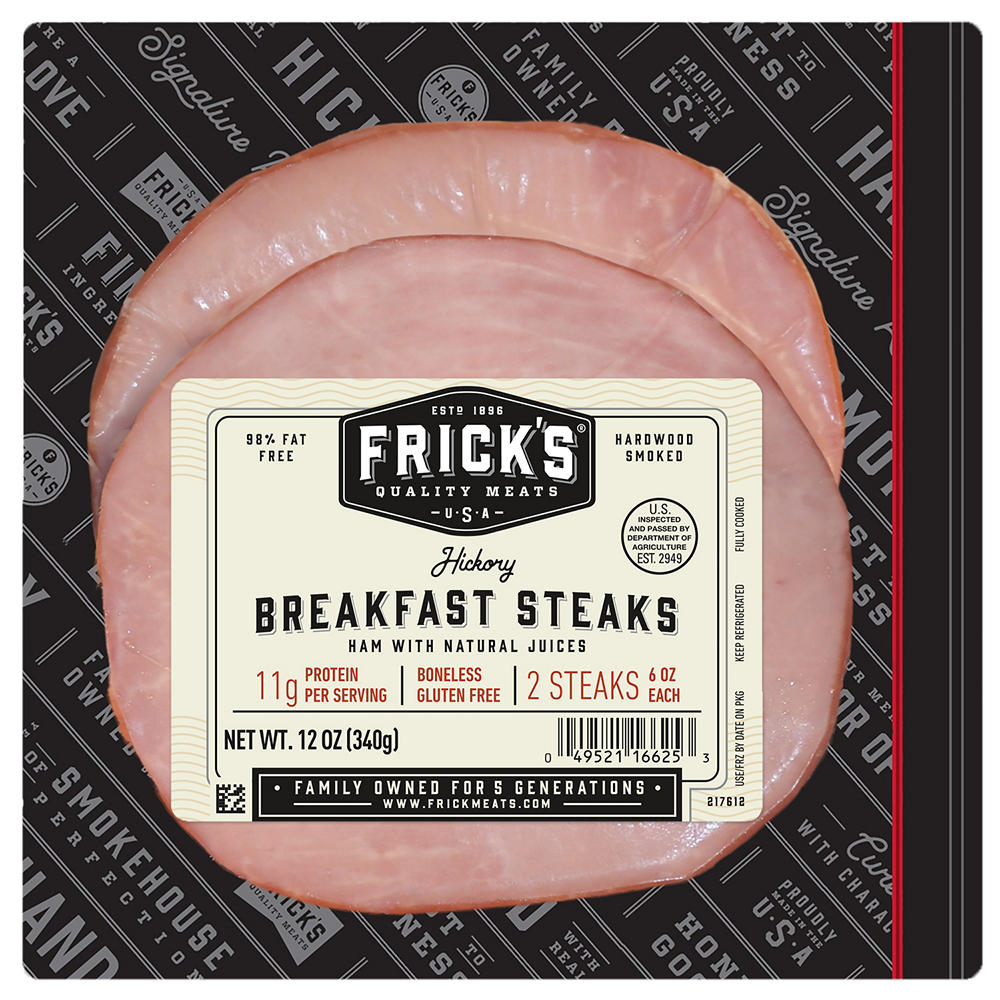 Frick's Breakfast Steaks - Hickory, 2 ct
