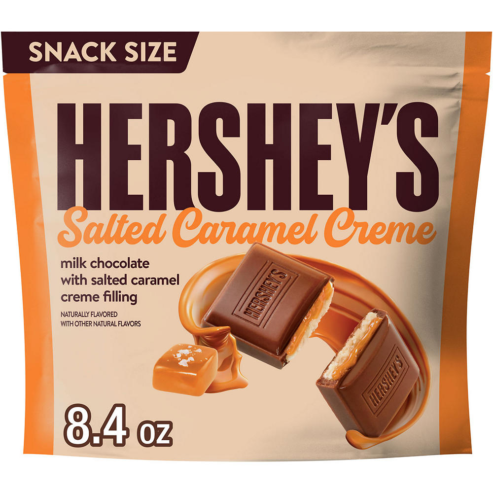 Hershey's Salted Caramel Creme Snack Size Bars, 8.4 oz