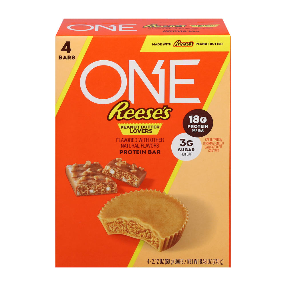One Reese's Peanut Butter Lovers Protein Bars, 4 ct