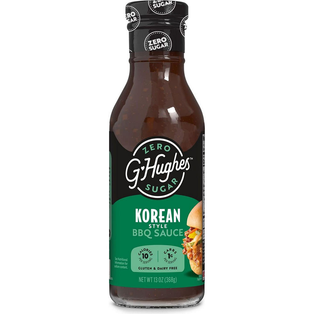 G Hughes Smokehouse Zero Sugar Korean Style BBQ Sauce, 13 oz