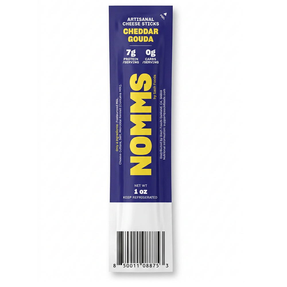 Sach Nomms Cheddar Gouda Cheese Stick, 1 oz