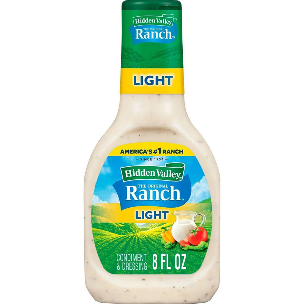Hidden Valley Original Ranch Light Salad Dressing & Topping, 8 oz